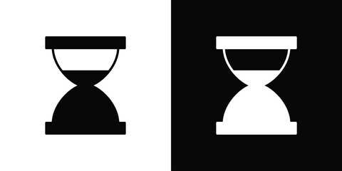 Hourglass end icon illustration. icon templates pack.