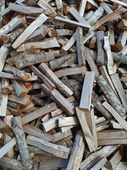 Chopped firewood, background, texture №14