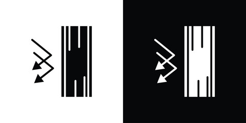 Insulation icon illustration. icon templates pack.