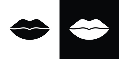 Lips icon illustration. icon templates pack.