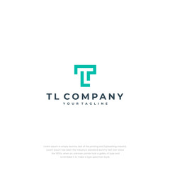 Obraz premium TL Initial Logo Design – Modern Letter TL Monogram Icon for Business and Branding