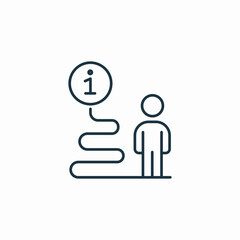 info support address icon sign vector