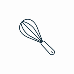 kitchen whisk icon sign vector