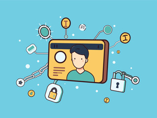 social security card online illustration