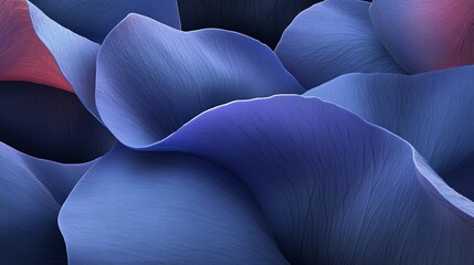 Obraz premium A detailed look at the blue flower's petals reveals a textured surface and nuanced color differences
