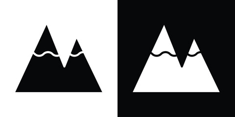 Mountain icon illustration. icon templates pack.
