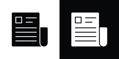 Newspaper icon illustration. icon templates pack.