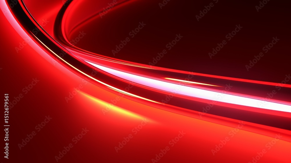 Aufkleber Red line with a white stripe is shown. The image has a bold and dynamic feel, with the red and white colors creating a sense of movement and energy