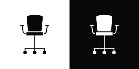 Office chair icon illustration. icon templates pack.