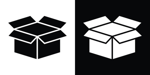 Open box icon illustration. icon templates pack.