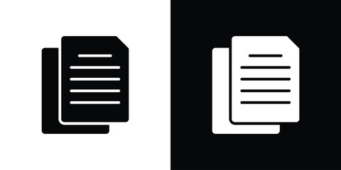 papers icon illustration. icon templates pack.