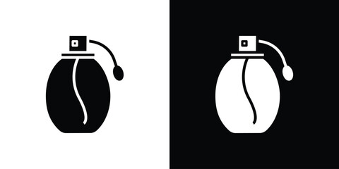 Perfume bottle icon illustration. icon templates pack.