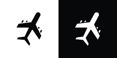 Plane icon illustration. icon templates pack.