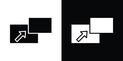 Pop up icon illustration. icon templates pack.