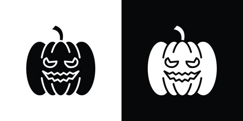 Pumpkin icon illustration. icon templates pack.
