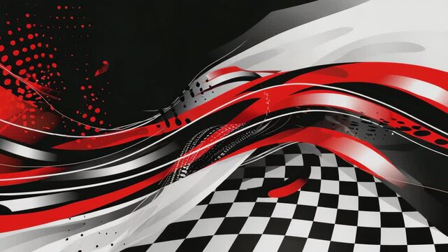 A racing graphic background, Generative AI Videos. 