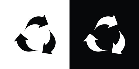 Recycle icon illustration. icon templates pack.