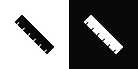 Ruler icon illustration. icon templates pack.