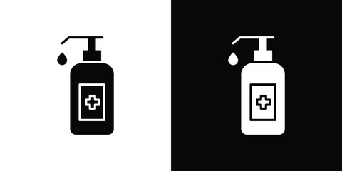 Sanitizer icon illustration. icon templates pack.