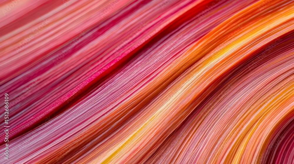 Aufkleber The image is a colorful, abstract painting with a lot of red and orange lines. The lines are wavy and seem to be overlapping, creating a sense of movement and energy