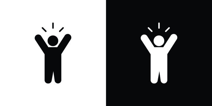 Self confidence icon illustration. icon templates pack.