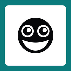 vector illustration of a smile sign