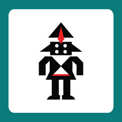 christmas tree vector illustration