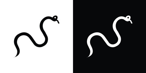 Snake icon illustration. icon templates pack.