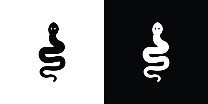 Snake icon illustration. icon templates pack.