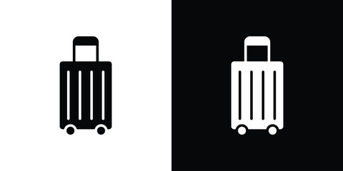 Suitcase icon illustration. icon templates pack.