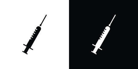 Syringe icon illustration. icon templates pack.