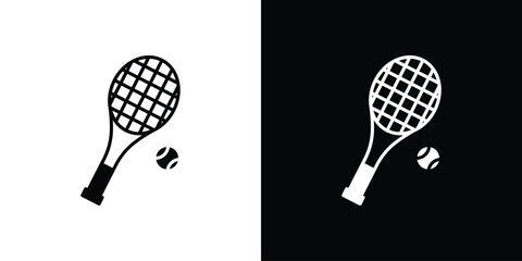 Tennis icon illustration. icon templates pack.