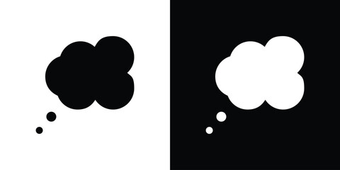 Thought bubble icon illustration. icon templates pack.