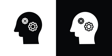 Thinking icon illustration. icon templates pack.