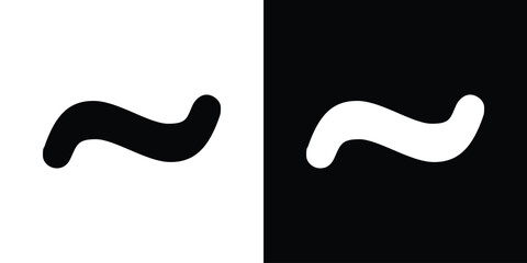 Tilde icon illustration. icon templates pack.