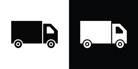 Truck icon illustration. icon templates pack.