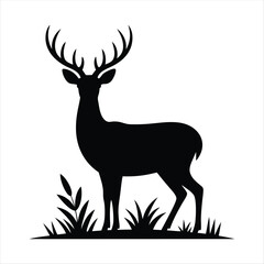 Deer Silhouette Vector Illustration