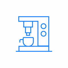 coffee machine maker icon sign vector