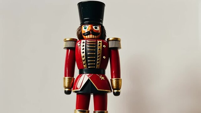 Classic wooden nutcracker figure ornament decoration for holidays season