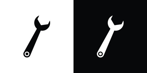 Wrench icon illustration. icon templates pack.