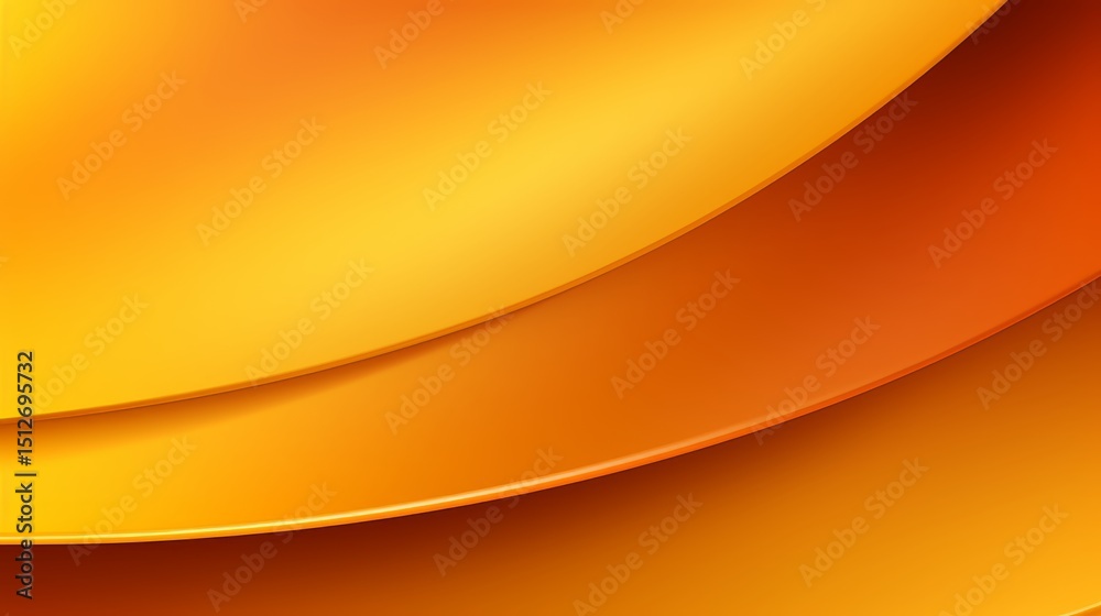 Wall mural yellow background with a curved line. the background is the main focus of the image