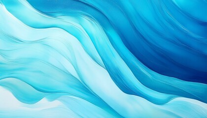 Abstract blue wave forms