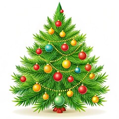 christmas tree and decorations