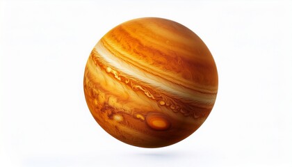 planet venus isolated on white background focus on the planet s surface