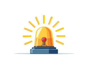alarm siren isolated icon