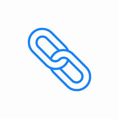 chain link connection icon sign vector