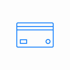 Obraz premium credit card payment icon sign vector