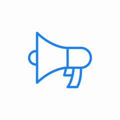 loud megaphone announce icon sign vector
