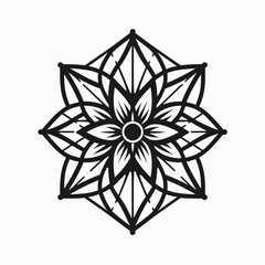 a flower vector silhouette,