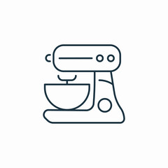 stand mixer icon sign vector